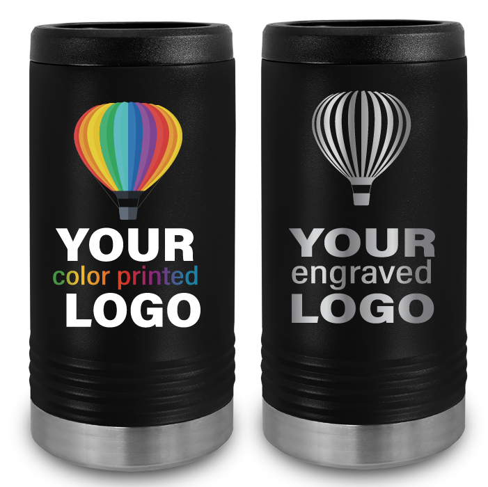 12 oz Insulated Slim Seltzer Can Cooler -Mix & Match- Bulk Wholesale Personalized Engraved or Full Color Print Logo