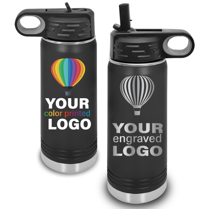 20 oz Insulated Sport Water Bottle -Mix & Match- Bulk Wholesale Personalized Engraved or Full Color Print Logo