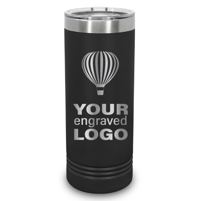 22 oz Skinny Promo Tumblers -Mix & Match- Bulk Wholesale Personalized Engraved or Full Color Print Logo