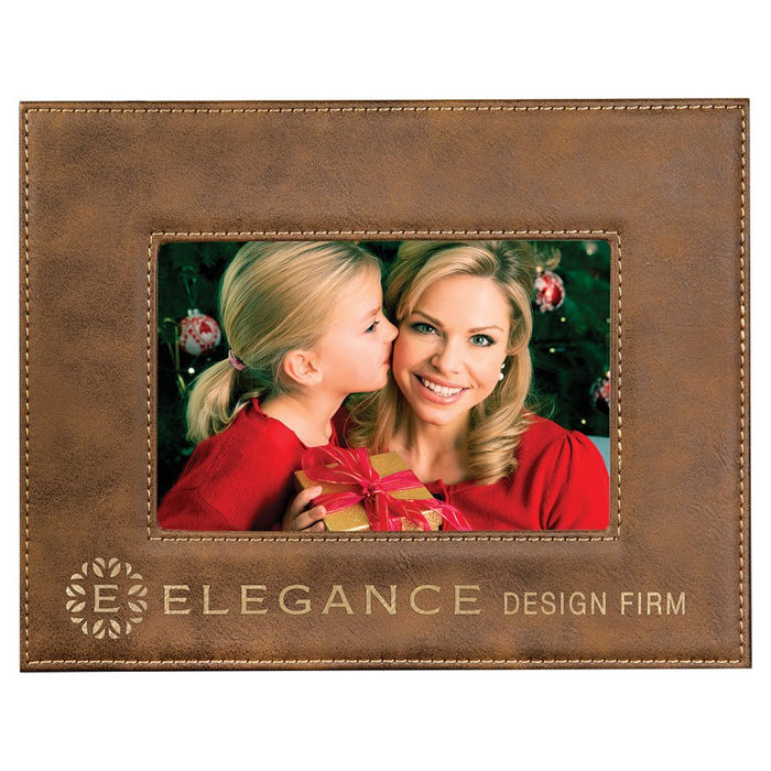 Rustic_Brown_to_Gold_Engraveable_4_x_6_Leatherette_Photo_Frame