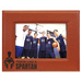 LLF1957-Basketball Leather Texture Engraveable 5x7 Leatherette Photo Frame