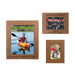 LLF257 Dark Brown LLF457 RawhideLLF557 Gray Engraveable 5x7 Leatherette Photo Frame