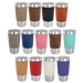 Case of 24 Polar Camel 20 oz. tumbler is wrapped in the luxury of Laserable Leatherette and comes with a clear lid. The tumbler has all the heat/cold retention properties of Polar Camel, the added beauty of Laserable Leatherette, and the durability of both. Tape at the bottom, they fit most cup holdersand are available in several colors. They make great awards, personalized gifts, or incentives and are perfect for fundraisers!