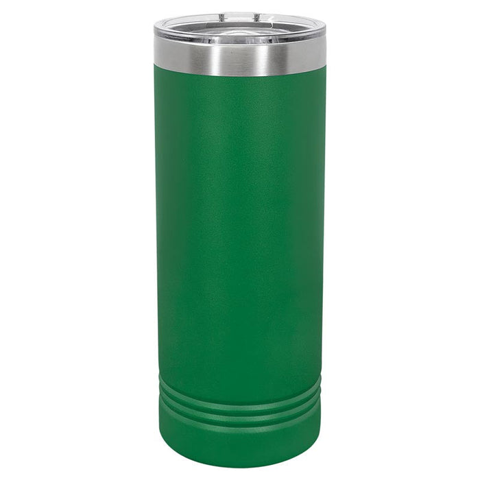 CASE of 24 - 22 oz Skinny Stainless Steel Insulated SureGrip Tumblers, Blank, Polar Camel Lid