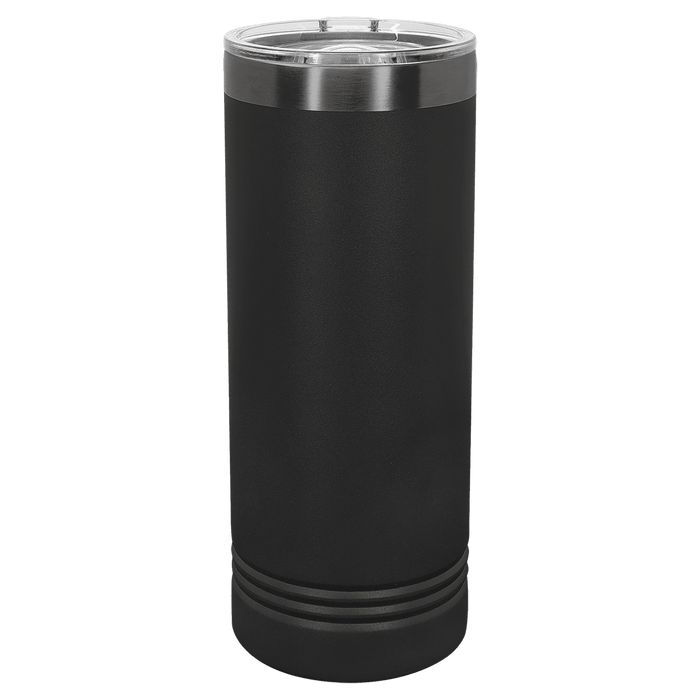 22 oz Skinny Stainless Steel Insulated SureGrip Tumblers, Blank, Polar Camel Lid
