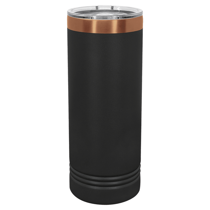 22 oz Skinny Stainless Steel Insulated SureGrip Tumblers, Blank, Polar Camel Lid