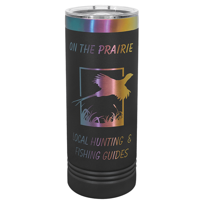 black to rainbow skinny tumbler logo engraved bulk tumblers wholesale