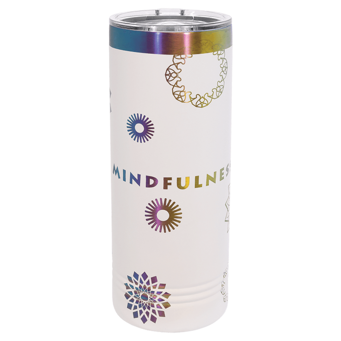 white to rainbow skinny tumbler laser engraved logo bulk tumblers wholesale