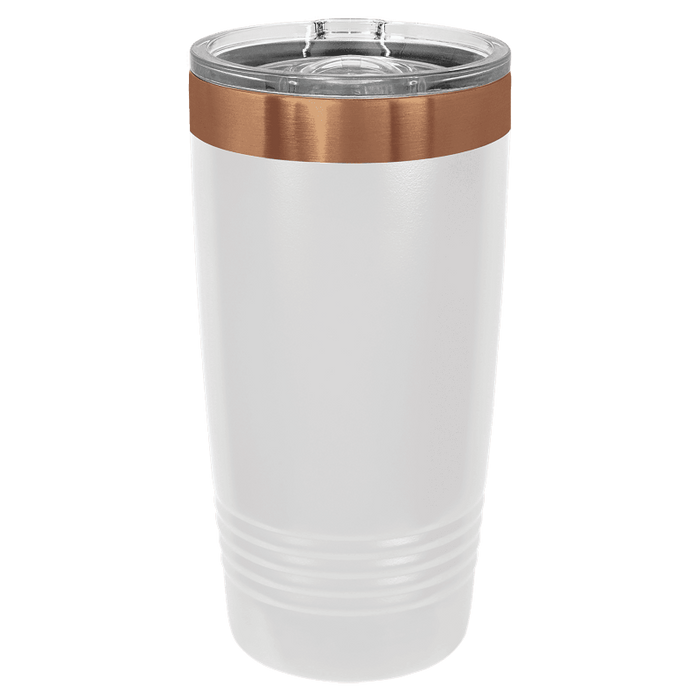 white copper rose gold stainless steel 20 oz polar camel insulated tumbler, ion plated bulk tumbler wholesale blank, no minimum order