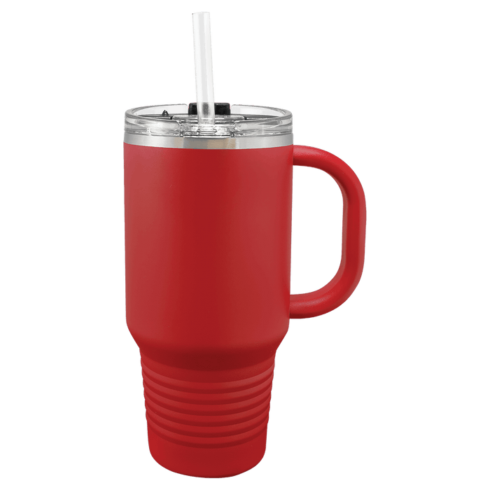 Polar Camel 32 oz. Travel Mug with Handle, Straw Included