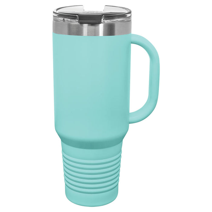 Polar Camel 40 oz. Travel Mug with Handle, Straw Included