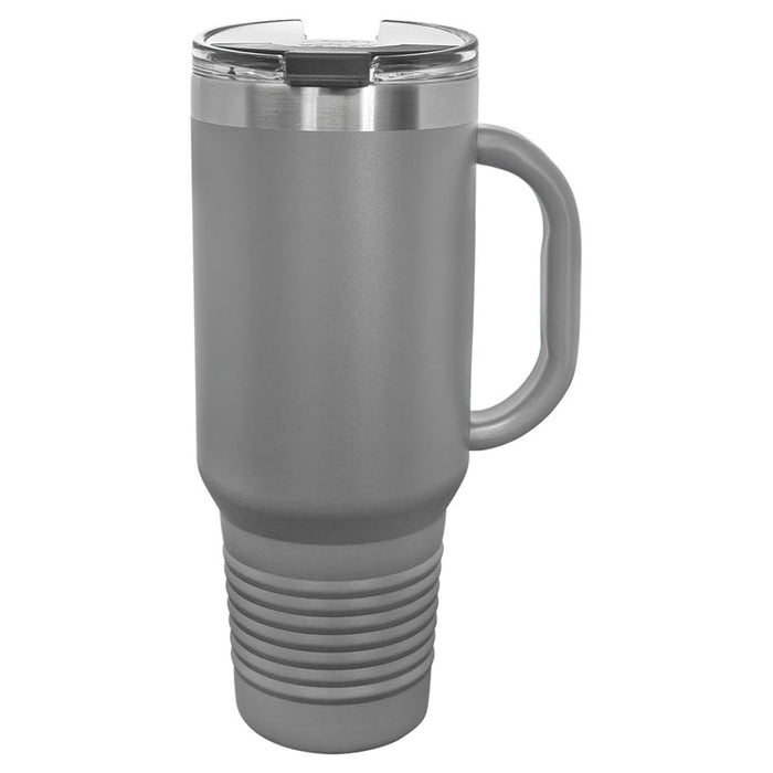 Polar Camel 40 oz. Travel Mug with Handle, Straw Included