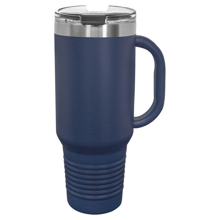 Polar Camel 40 oz. Travel Mug with Handle, Straw Included