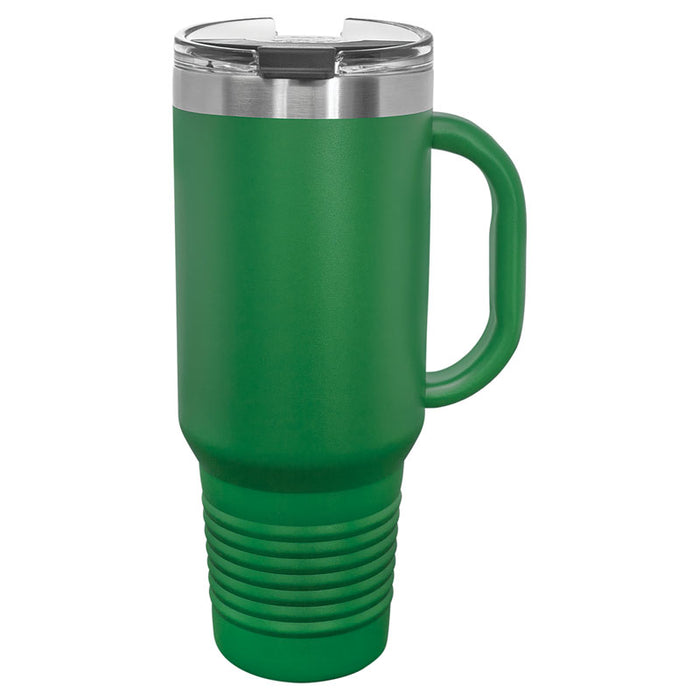 Polar Camel 40 oz. Travel Mug with Handle, Straw Included