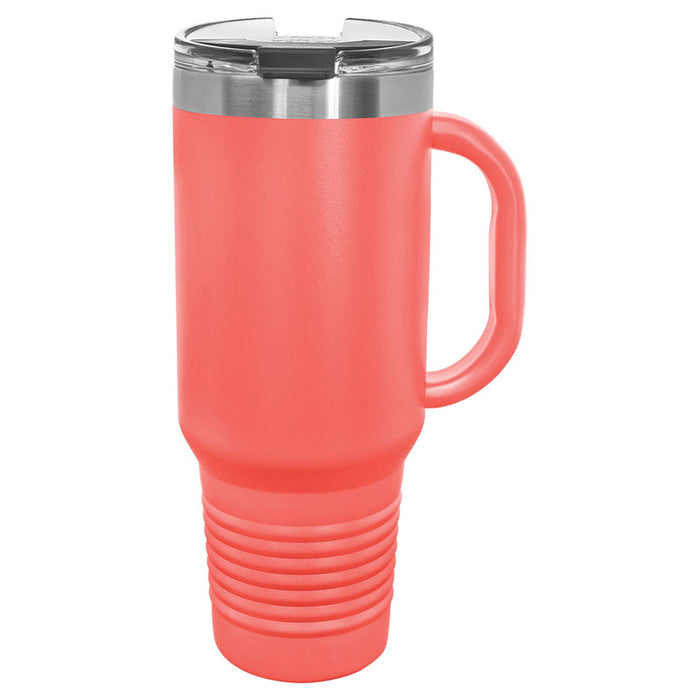 Polar Camel 40 oz. Travel Mug with Handle, Straw Included