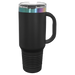 Black chroma prism rainbow 40 oz tumbler with handle for laser engraving, blank bulk tumblers wholesale