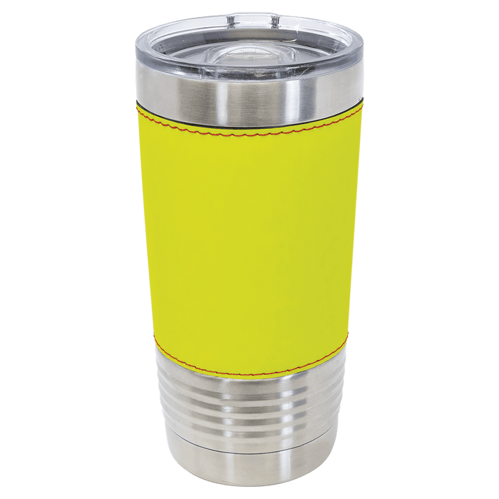 Sports Leatherette Tumbler - Stainless Steel Insulated Travel Mug