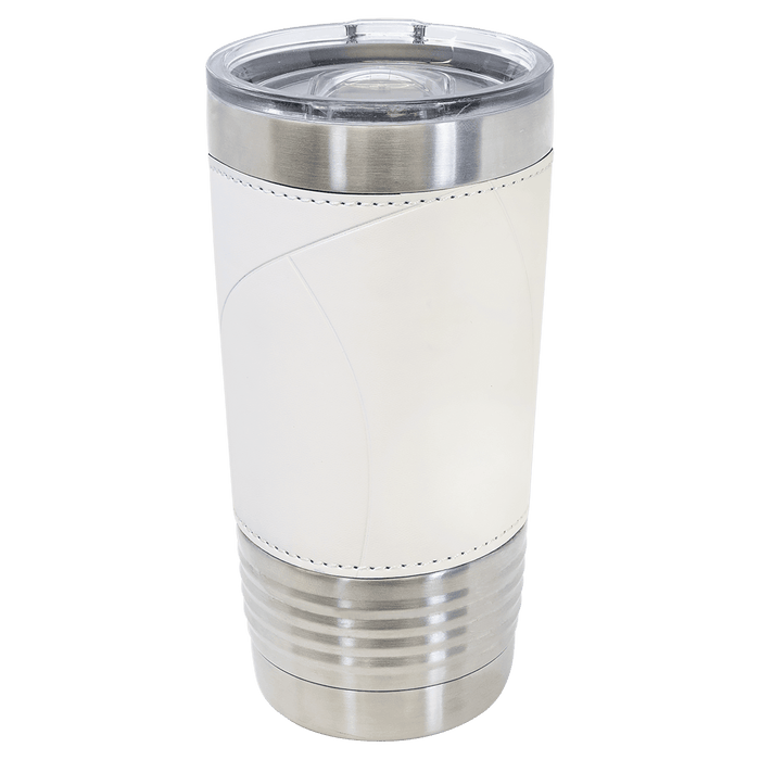 Sports Leatherette Tumbler - Stainless Steel Insulated Travel Mug