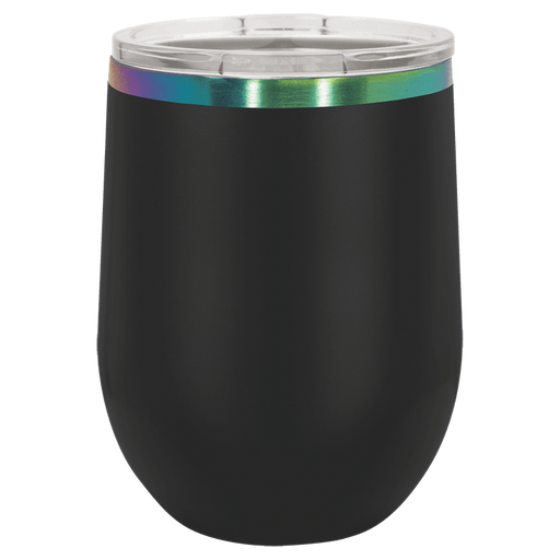 black to rainbow 12 oz wine tumblers blank wholesale bulk 