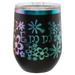 black to rainbow 12 oz wine tumblers laser engraved logo wholesale bulk 
