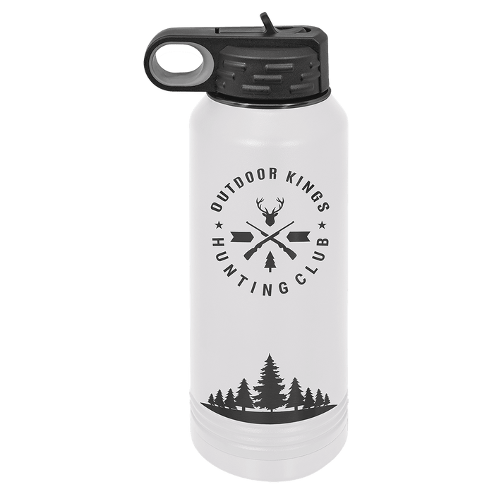 32 oz Stainless Steel Powder Coated Blank Insulated Sport Water Bottle Polar Camel