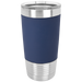 20 oz. Stainless Steel Polar Camel Travel Mug features double-wall vacuum insulation with a clear lid and a removable silicone sleeve. The mug has a narrower bottom to fit most standardd cup holders. It is 2X heat & cold resistant compa to a normal travel mug. Polar Camels are made from 18/8 gauge stainless steel (18% chromium/8% nickel) - also known as Type 304 Food Grade.