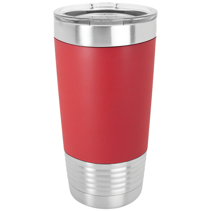 Blank 20 oz Silicone Tumbler, Insulated Stainless Steel + Lid