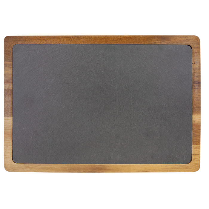 Acacia and Slate Cutting and Serving Board