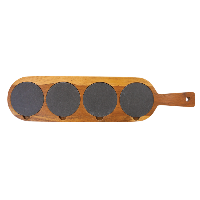 Acacia and Slate Cutting and Serving Board