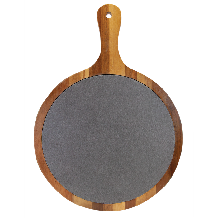 Acacia and Slate Cutting and Serving Board