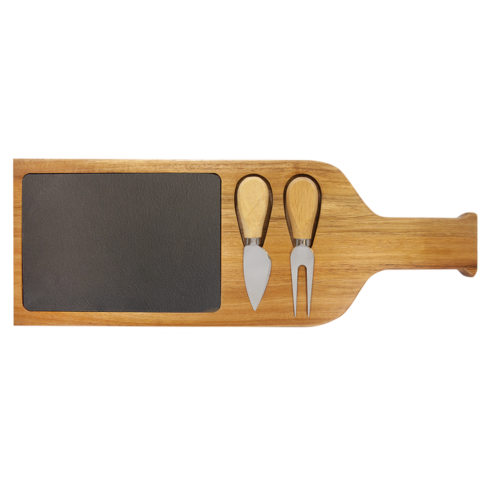 Acacia and Slate Cutting and Serving Board