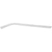 Translucent white clear 10" bent silicone reusable straw