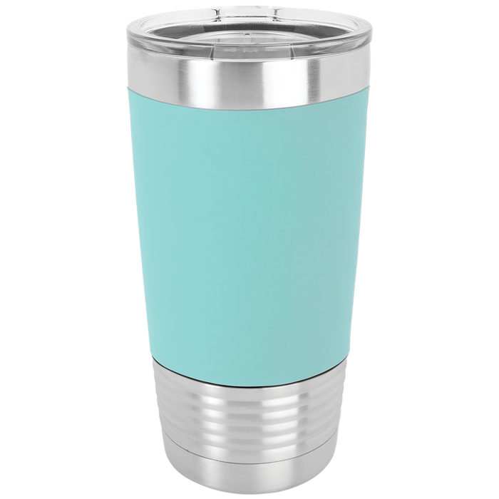Case of 24 Blank 20 oz Silicone Tumblers, Insulated Stainless Steel + Lid