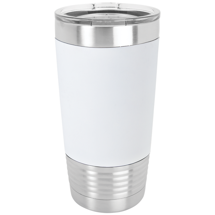 Blank 20 oz Silicone Tumbler, Insulated Stainless Steel + Lid