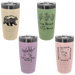 pastel polar camel insulated tumblers for laser engraving. Tan sand, sage green, lilac purple, pastel pink