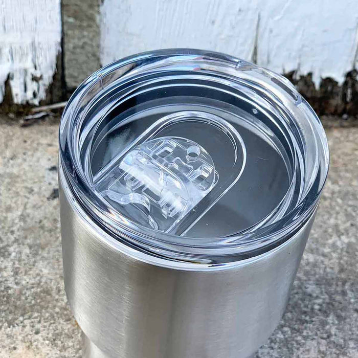 Vaso de viaje Curve de 14 oz para niños con aislamiento de acero inoxidable + tapa deslizante