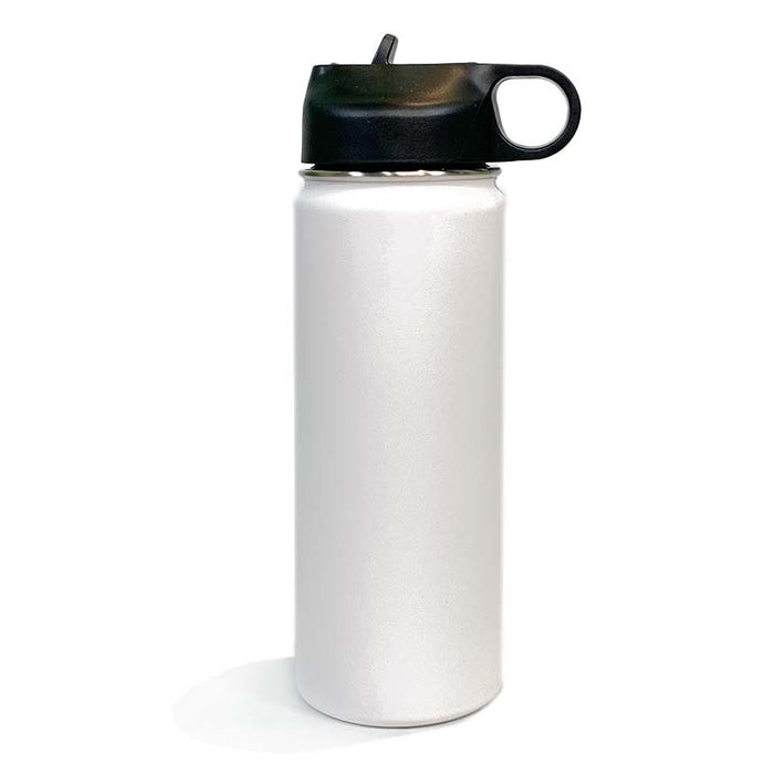CLEARANCE - 18 oz Sport Bottle with Straw - Stainless Steel Insulated Blank Tumblers