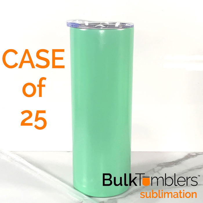 CLEARANCE - 20oz SKINNY Sublimation Tumbler - Straight Skinny Glow-in-the-Dark