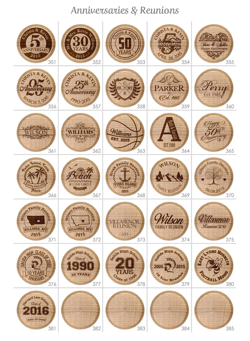 Anniversary & Reunion Wine Stoppers