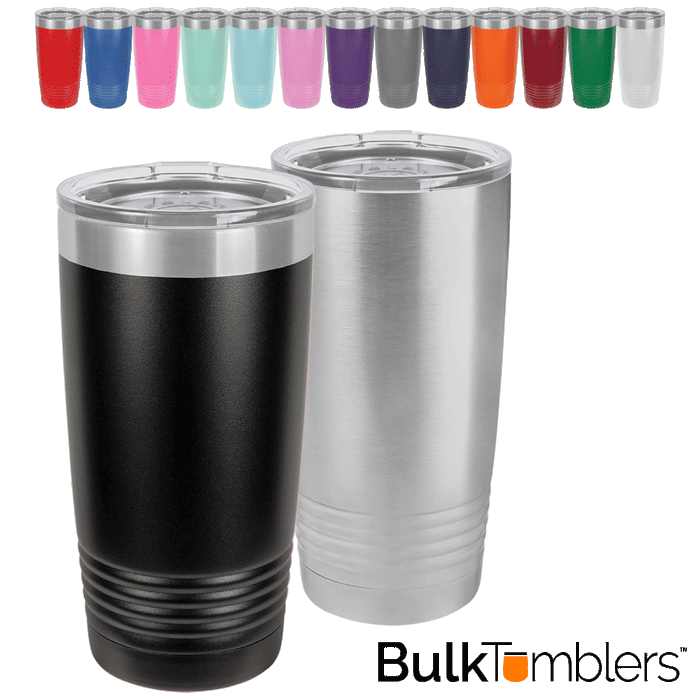 20 oz Stainless Steel Blank Insulated SureGrip Tumbler with Lid