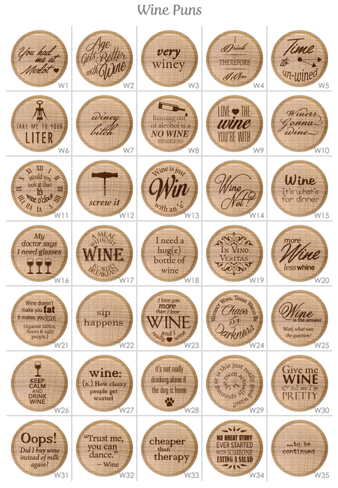 Funny Wine Pun Wine Stoppers