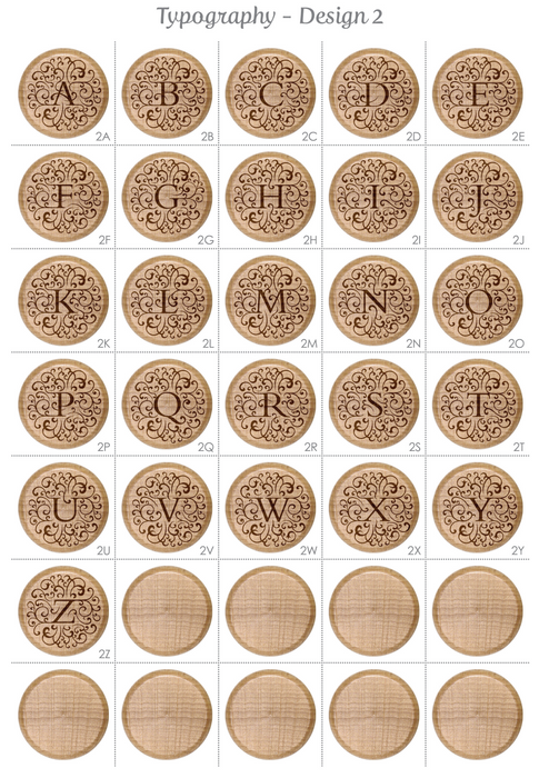 Tapones de vino de boda iniciales