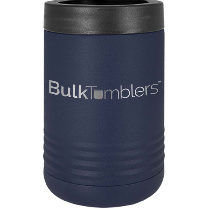 Promo Personalized Beverage Holder for Can / Bottle w Logo Laser Engraved on Insulated Stainless Steel