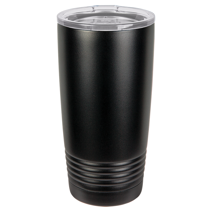 CASE of 24 - Blank 20 oz Stainless Steel Insulated SureGrip Tumblers with Lid