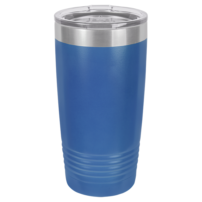 CASE of 24 - Blank 20 oz Stainless Steel Insulated SureGrip Tumblers with Lid