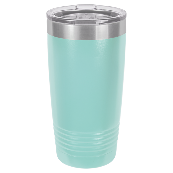 mint light teal seafoam green powder coated stainless steel 20 oz polar camel insulated tumbler, bulk tumblers wholesale blank, no minimum order