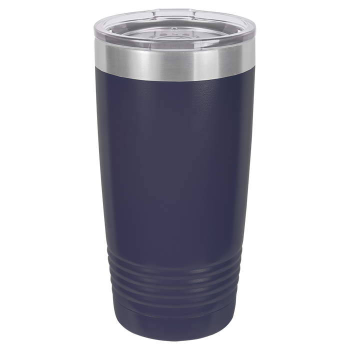 CASE of 24 - Blank 20 oz Stainless Steel Insulated SureGrip Tumblers with Lid