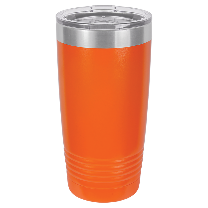 CASE of 24 - Blank 20 oz Stainless Steel Insulated SureGrip Tumblers with Lid