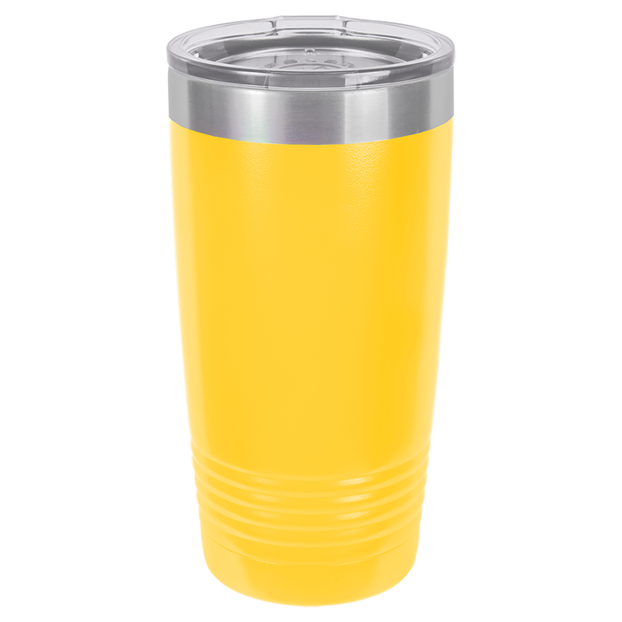 CASE of 24 - Blank 20 oz Stainless Steel Insulated SureGrip Tumblers with Lid