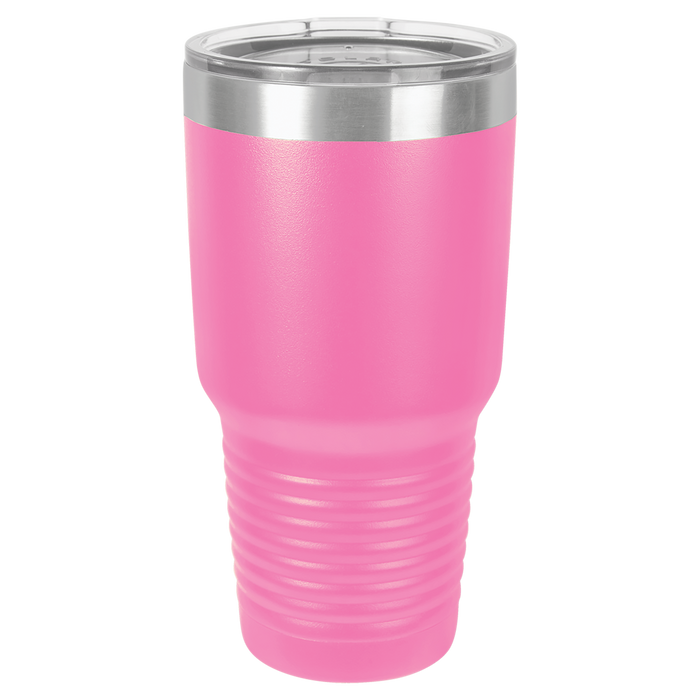 CASE of 24 - Blank 30 oz Stainless Steel Insulated SureGrip Tumblers with Lid